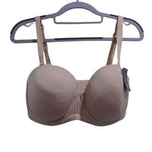 NEW Wacoal Red Carpet Full Figure Underwire Strapless Bra Sz 34DDD Beige 854119